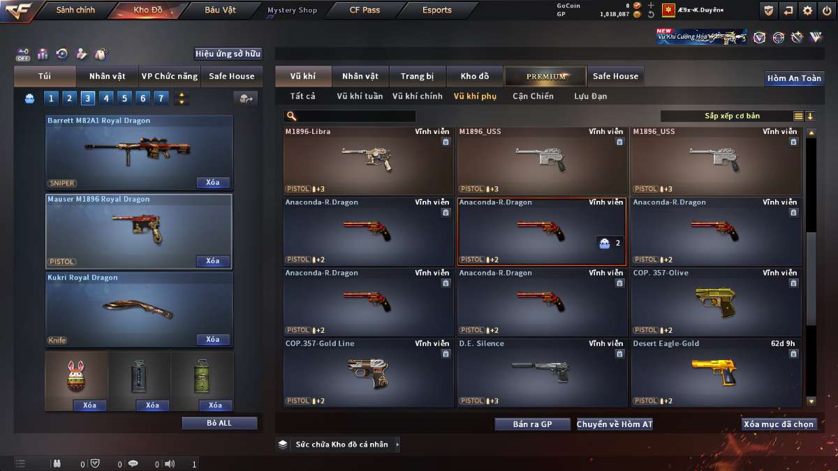 shop acc cf uy tin gia re
